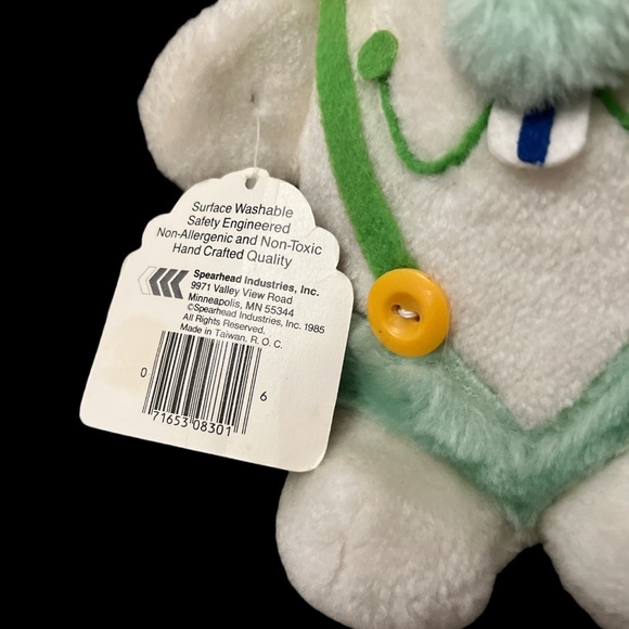 Vintage 1985 Spearhead Eggs  Dudley Easter Bunny Rabbit Plush “Humble TV Star” - Picture 2 of 4